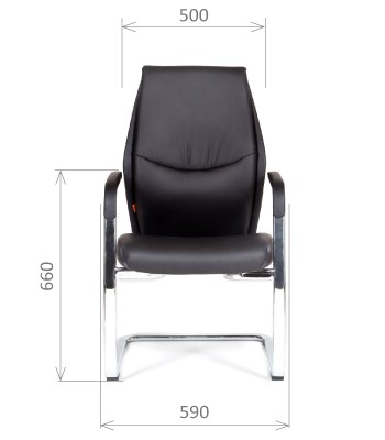 Кресло офисное CHAIRMAN Vista V Экокожа премиум черная в Губкинском - изображение 1