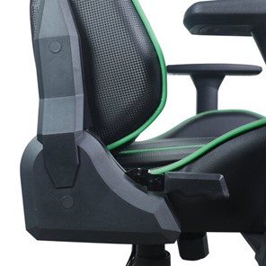 Кресло компьютерное Brabix GT Carbon GM-120 (две подушки, экокожа, черное/зеленое) в Салехарде - предосмотр 11