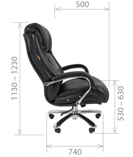 Кресло офисное CHAIRMAN 402, черный в Ноябрьске - изображение 2