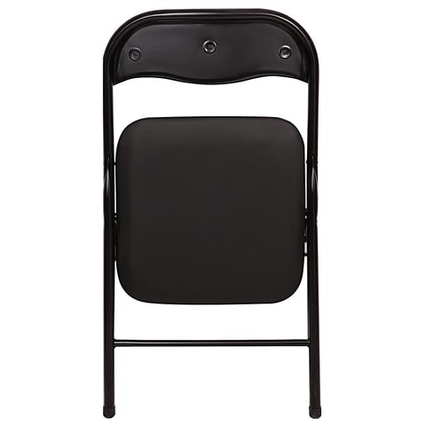 Офисный стул складной Brabix Golf CF-007 (черный каркас, кожзам черный) в Салехарде - изображение 3