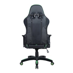 Кресло компьютерное Brabix GT Carbon GM-120 (две подушки, экокожа, черное/зеленое) в Салехарде - предосмотр 3