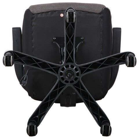 Кресло офисное Brabix Techno GM-002 (ткань, черное/серое, вставки белые) в Салехарде - изображение 4