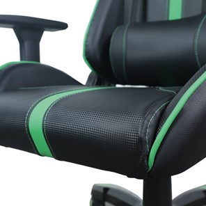 Кресло компьютерное Brabix GT Carbon GM-120 (две подушки, экокожа, черное/зеленое) в Салехарде - предосмотр 8