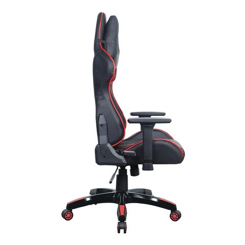 Офисное кресло Brabix GT Carbon GM-120 (две подушки, экокожа, черное/красное) 531931 в Салехарде - изображение 1