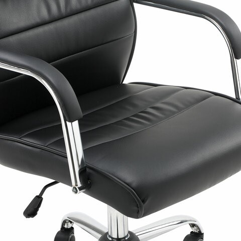 Офисное кресло Brabix Stark EX-547 (экокожа, хром, черное) в Салехарде - изображение 7