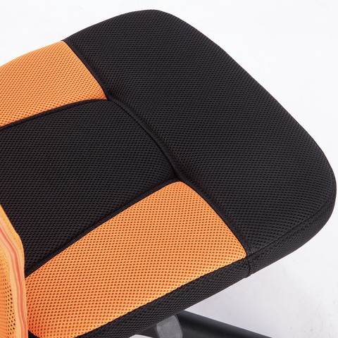 Офисное кресло Brabix Smart MG-313 (без подлокотников, комбинированное, черное/оранжевое) 531844 в Ноябрьске - изображение 8