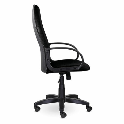 Офисное кресло Brabix Praktik EX-279 (ткань/кожзам, черное) в Салехарде - изображение 2