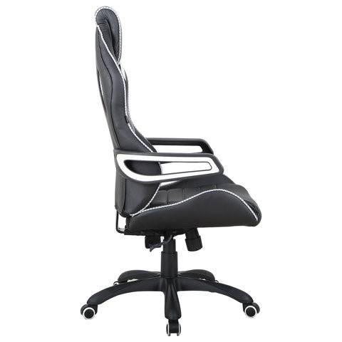 Компьютерное кресло Brabix Techno Pro GM-003 (экокожа, черное/серое, вставки серые) в Салехарде - изображение 2