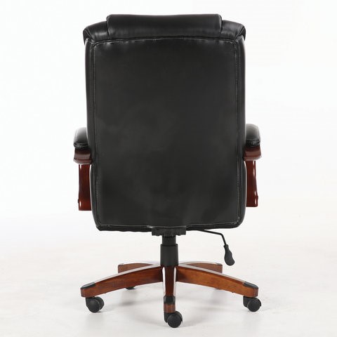 Кресло компьютерное Brabix Premium Magnum EX-701 (дерево, рециклированная кожа, черное) 531827 в Салехарде - изображение 3