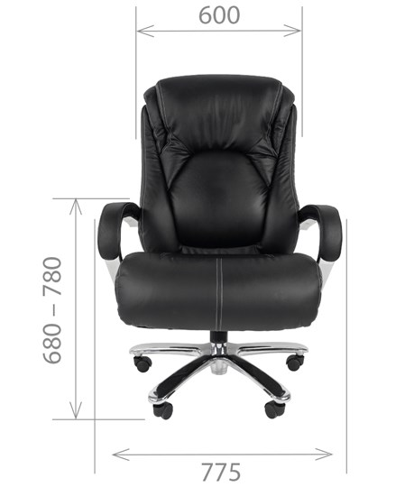 Кресло офисное CHAIRMAN 402, черный в Салехарде - изображение 1