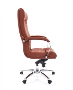 Кресло офисное CHAIRMAN 480 Экокожа Terra 111 (коричневая) в Тарко-Сале - предосмотр 2