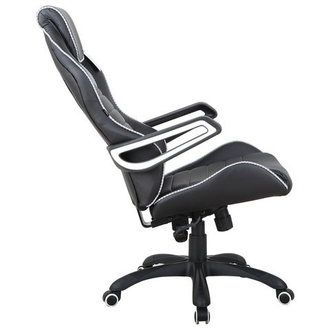 Компьютерное кресло Brabix Techno Pro GM-003 (экокожа, черное/серое, вставки серые) в Салехарде - изображение 3