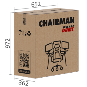 Игровое кресло CHAIRMAN GAME 35 с выдвижной подставкой для ног Ткань  черная / Ткань красная в Салехарде - предосмотр 9