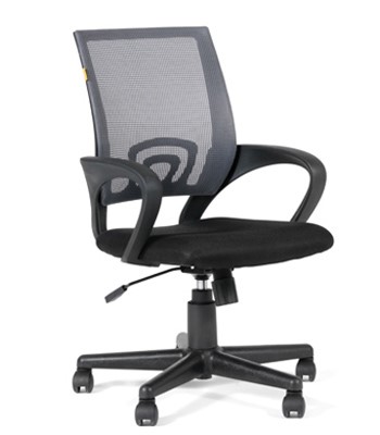 Офисное кресло CHAIRMAN 696 black Сетчатый акрил DW63 темно-серый в Новом Уренгое - изображение