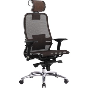 Кресло офисное Samurai S-3.04, темно-коричневый в Губкинском