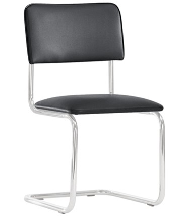 Офисный стул Sylwia chrome P100, кож/зам V4 в Губкинском - изображение