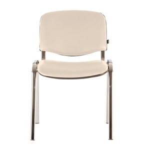 Офисный стул Brabix Iso CF-001 (хромированный каркас, кожзам бежевый) 531425 в Надыме