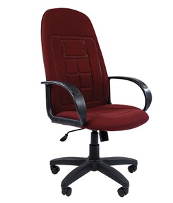 Офисное кресло CHAIRMAN 727 ткань ст., цвет бордо в Новом Уренгое