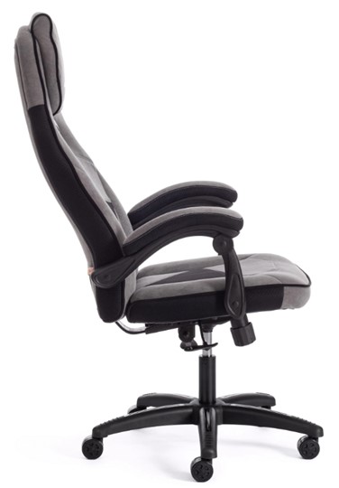 Кресло компьютерное ARENA флок , серый/черный, 29/35 арт.14129 в Лабытнанги - изображение 2