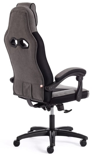 Кресло компьютерное ARENA флок , серый/черный, 29/35 арт.14129 в Лабытнанги - изображение 4