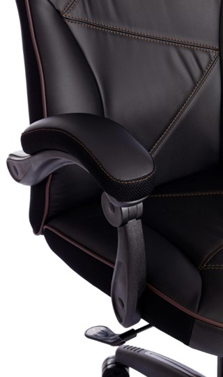 Кресло ARENA кож/зам, черный/черный карбон, 36-6/карбон черный арт.13561 в Салехарде - изображение 12