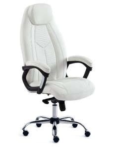 Кресло BOSS Lux, кож/зам, белый, арт.15307 в Надыме