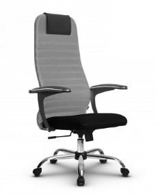 Офисное кресло SU-BU158-10  CH серый/черный в Салехарде