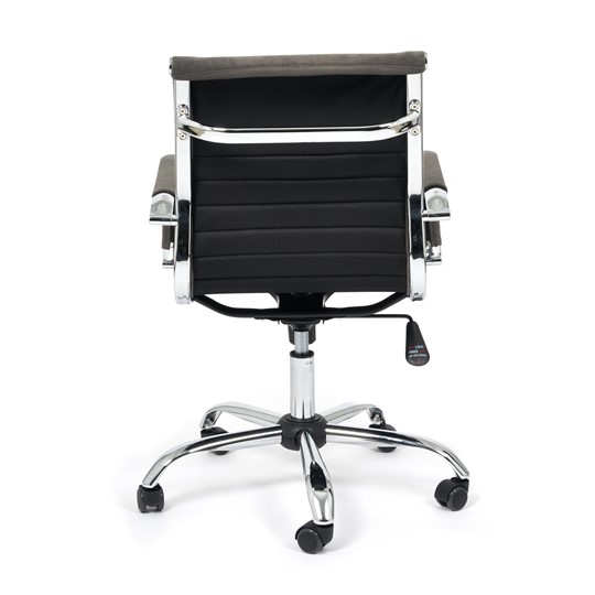 Кресло URBAN-LOW флок, серый, арт.14445 в Салехарде - изображение 4