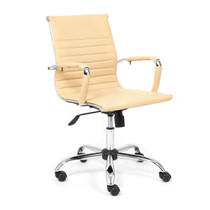 Компьютерное кресло URBAN-LOW кож/зам, бежевый, арт.14452 в Лабытнанги