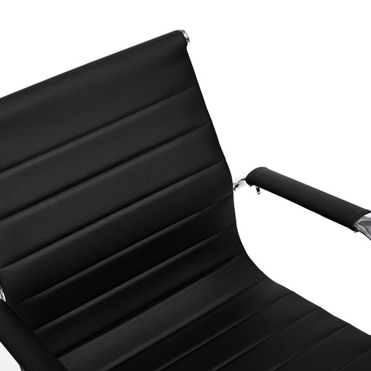 Кресло URBAN-LOW кож/зам, черный, арт.14460 в Салехарде - изображение 4