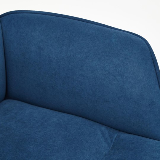 Компьютерное кресло YORK флок, синий, арт.13862 в Салехарде - изображение 6