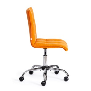 Кресло компьютерное ZERO флок, оранжевый, арт.13499 в Салехарде - предосмотр 1
