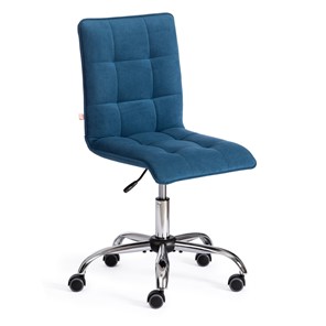Кресло компьютерное ZERO флок, синий, арт.13497 в Лабытнанги