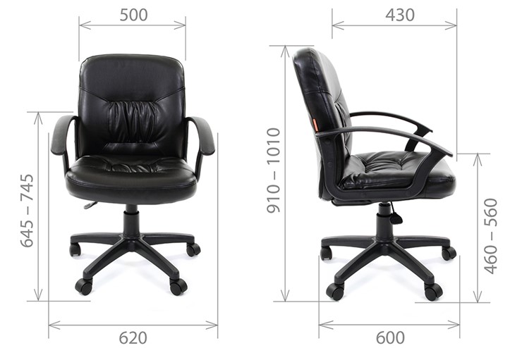 Кресло офисное CHAIRMAN 651 ЭКО черное в Новом Уренгое - изображение 3