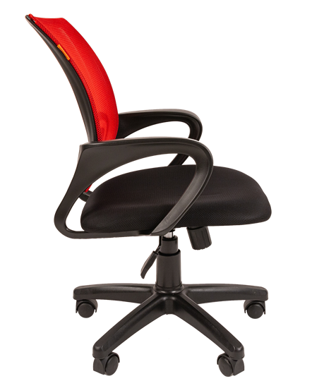 Кресло компьютерное CHAIRMAN 696 black Сетчатый акрил DW69 красный в Лабытнанги - изображение 1