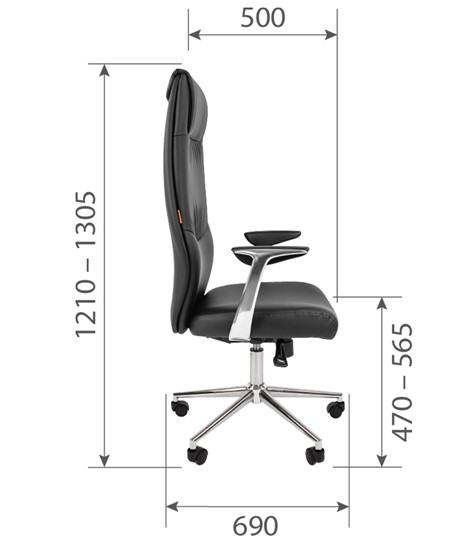 Кресло компьютерное CHAIRMAN Vista Экокожа премиум коричневая (vista) в Муравленко - изображение 6