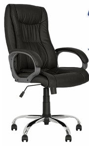 Кресло для офиса ELLY (CHR68) экокожа ECO-30, черная в Надыме