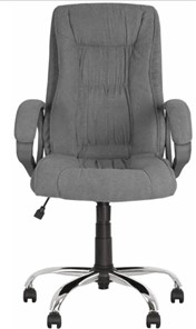 Кресло для офиса ELLY (CHR68) ткань SORO-93, серая в Ноябрьске