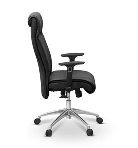 Кресло офисное Dark (подлокотники 3D) натуральная кожа с компаньоном / зеленая NL30 в Салехарде - предосмотр 7
