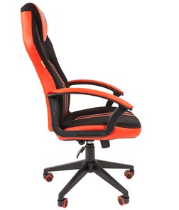 Кресло игровое CHAIRMAN GAME 26  Экокожа - Ткань стандарт. Черный/красный в Салехарде - предосмотр 3