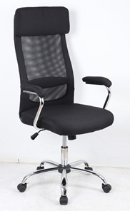 Кресло компьютерное VASSA BLACK (чёрный) в Лабытнанги