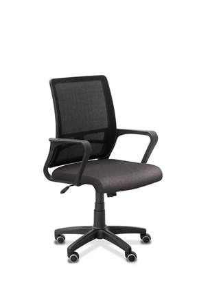 Офисное кресло Акцент, сетка YM/ткань Bahama / черная/серая в Салехарде - изображение