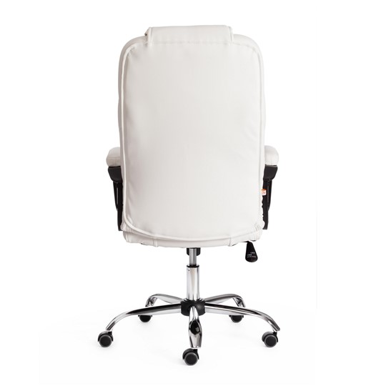 Кресло BERGAMO Хром (22) кож/зам, белый, арт.19400 в Салехарде - изображение 3