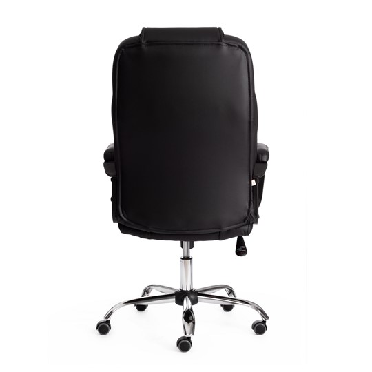 Офисное кресло BERGAMO Хром (22) кож/зам, черный, арт.19370 в Надыме - изображение 3