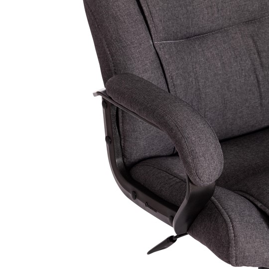 Кресло компьютерное BERGAMO Хром (22) ткань, темно-серый, F68 арт.19399 в Надыме - изображение 8