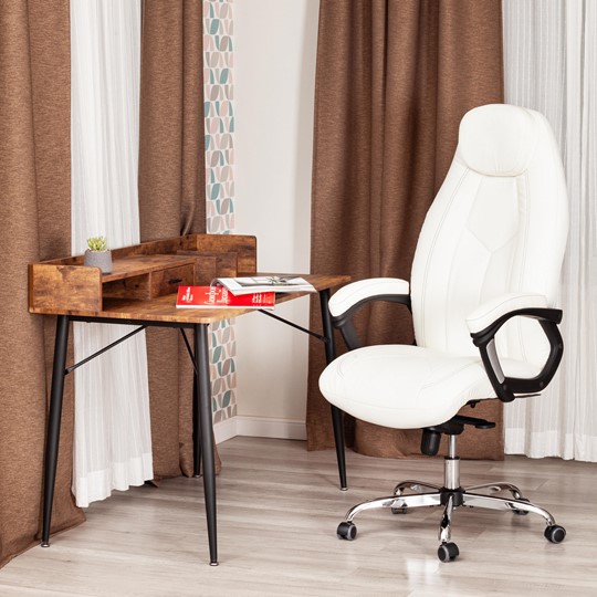 Офисное кресло BOSS Lux, кож/зам, белый, арт.21152 в Салехарде - изображение 11