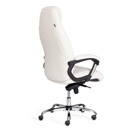 Офисное кресло BOSS Lux, кож/зам, белый, арт.21152 в Салехарде - изображение 3