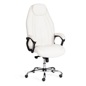 Офисное кресло BOSS Lux, кож/зам, белый, арт.21152 в Губкинском
