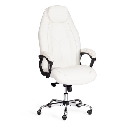 Офисное кресло BOSS Lux, кож/зам, белый, арт.21152 в Салехарде - изображение