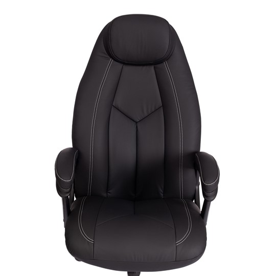 Кресло компьютерное BOSS Lux, кож/зам, черный, арт.21151 в Губкинском - изображение 6